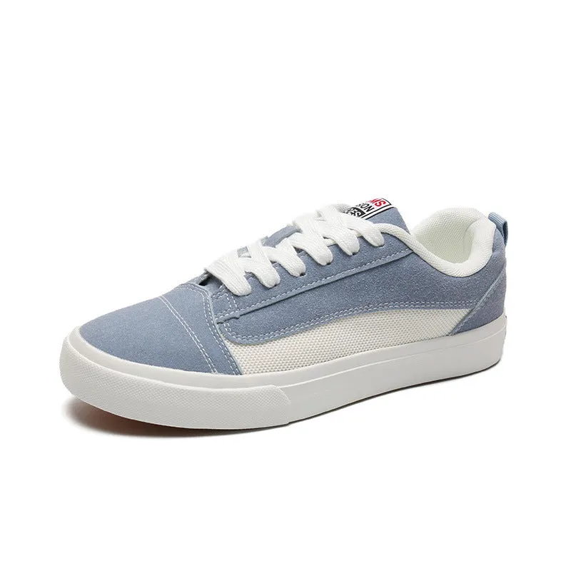 Scarpe da ginnastica piatte casual in tela traspiranti alla moda da uomo