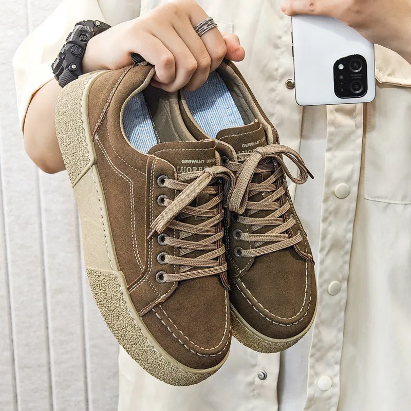 Scarpe da skate casual moda minimalista solido da uomo