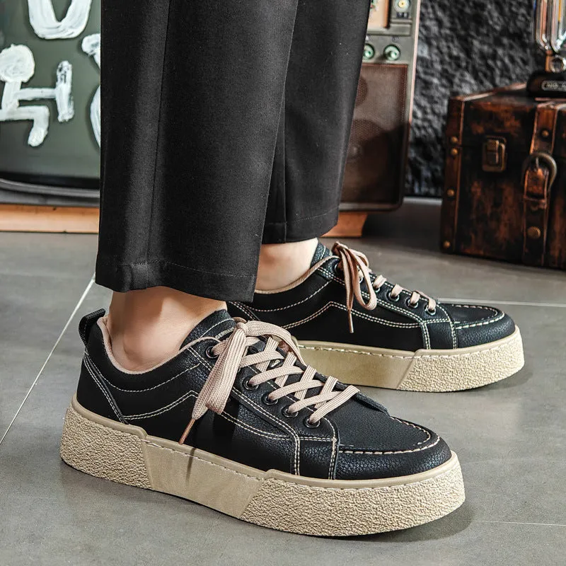 Scarpe da skate casual moda minimalista solido da uomo