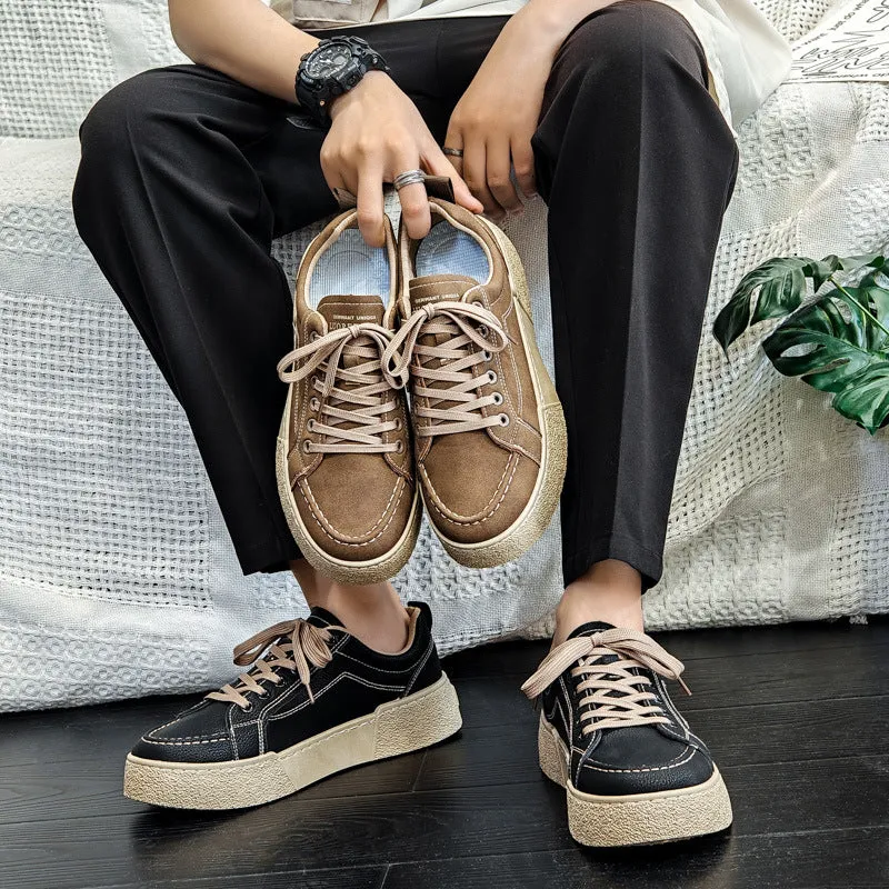 Scarpe da skate casual moda minimalista solido da uomo