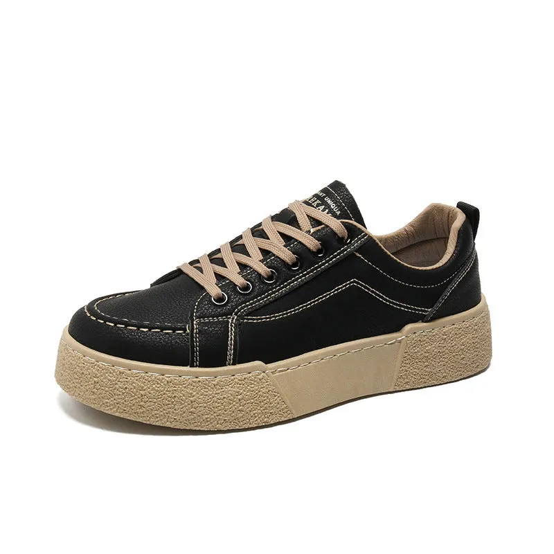Scarpe da skate casual moda minimalista solido da uomo