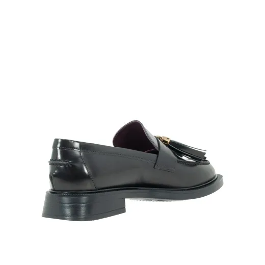 SCARPE DONNA LORENZO MARI MOCASSINO GINEVRA IN PELLE ABRASIVATA NERO GINEVRA02  