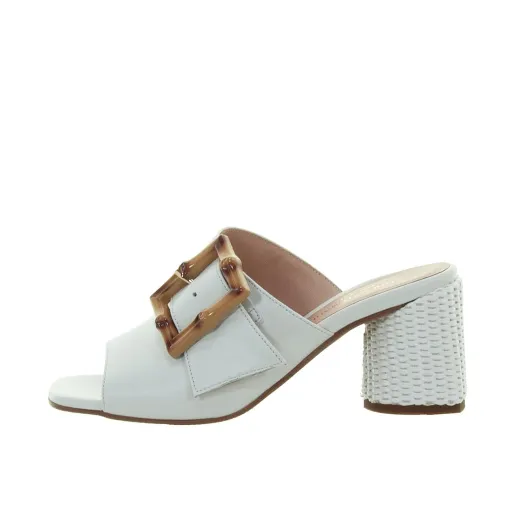 SCARPE DONNA LORENZO MARI SANDALI FRESIA 03 IN PELLE BIANCO FRESIA03  