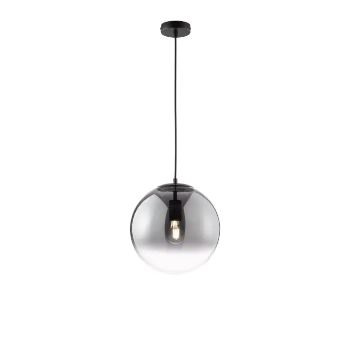 SCHÖNER WOHNEN-Kollektion MIRROR Lampada a Sospensione Nero, 1-Luce
