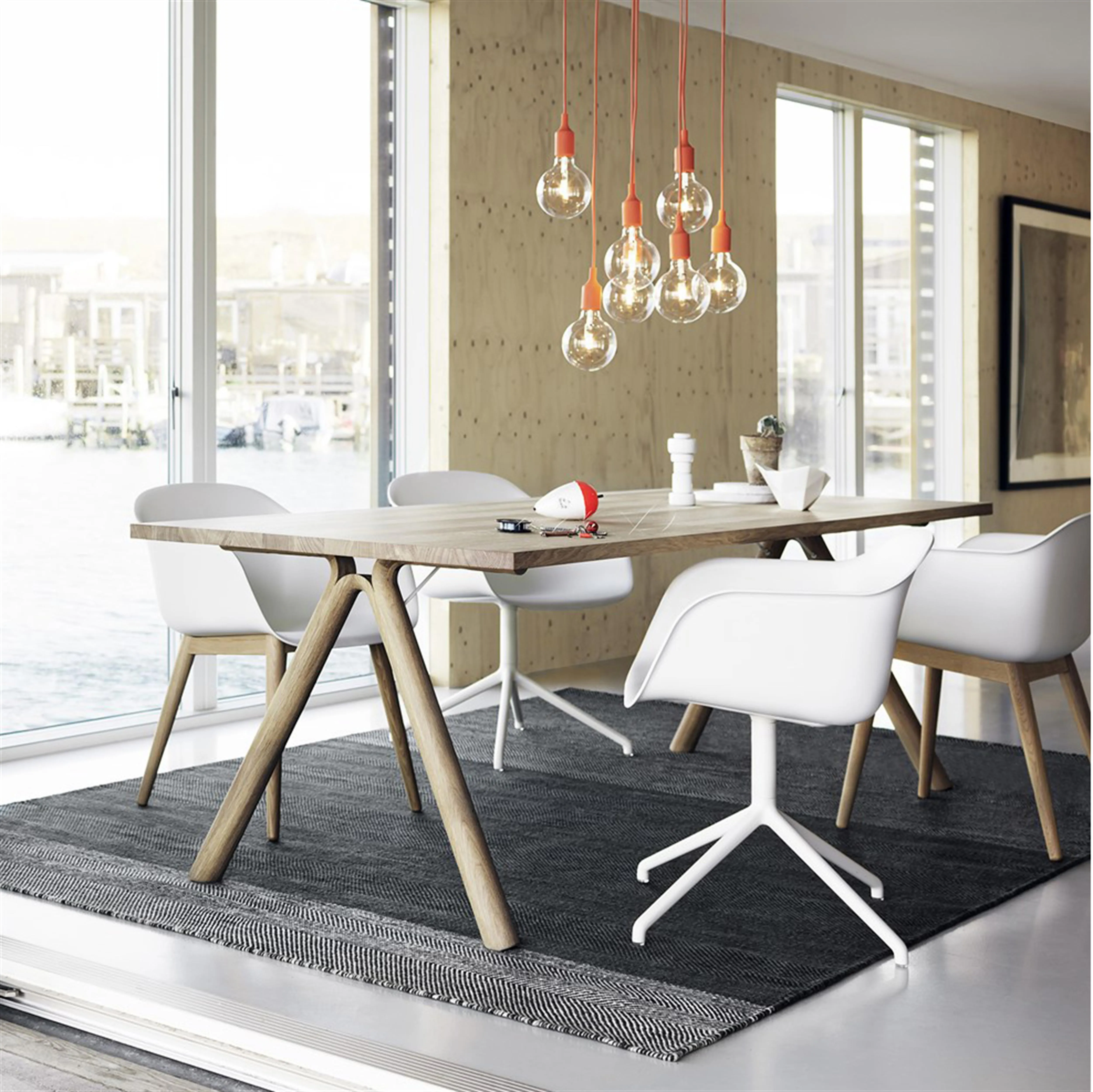 Sedia da ufficio con braccioli e base girevole Fiber.jf{font-size:18px}Antracite nero (plastica)