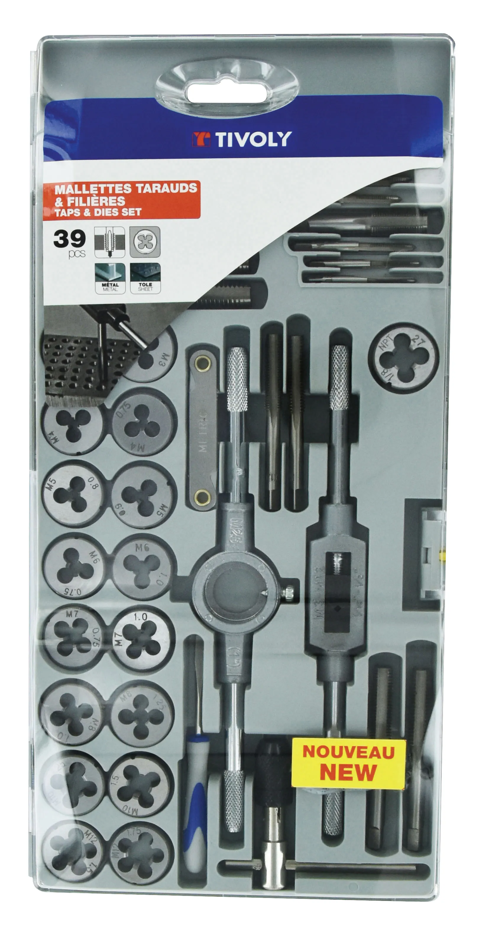 Set punte per trapano Tivoly in HSS, Ø da 2.5mm a 8mm, 10 pezzi