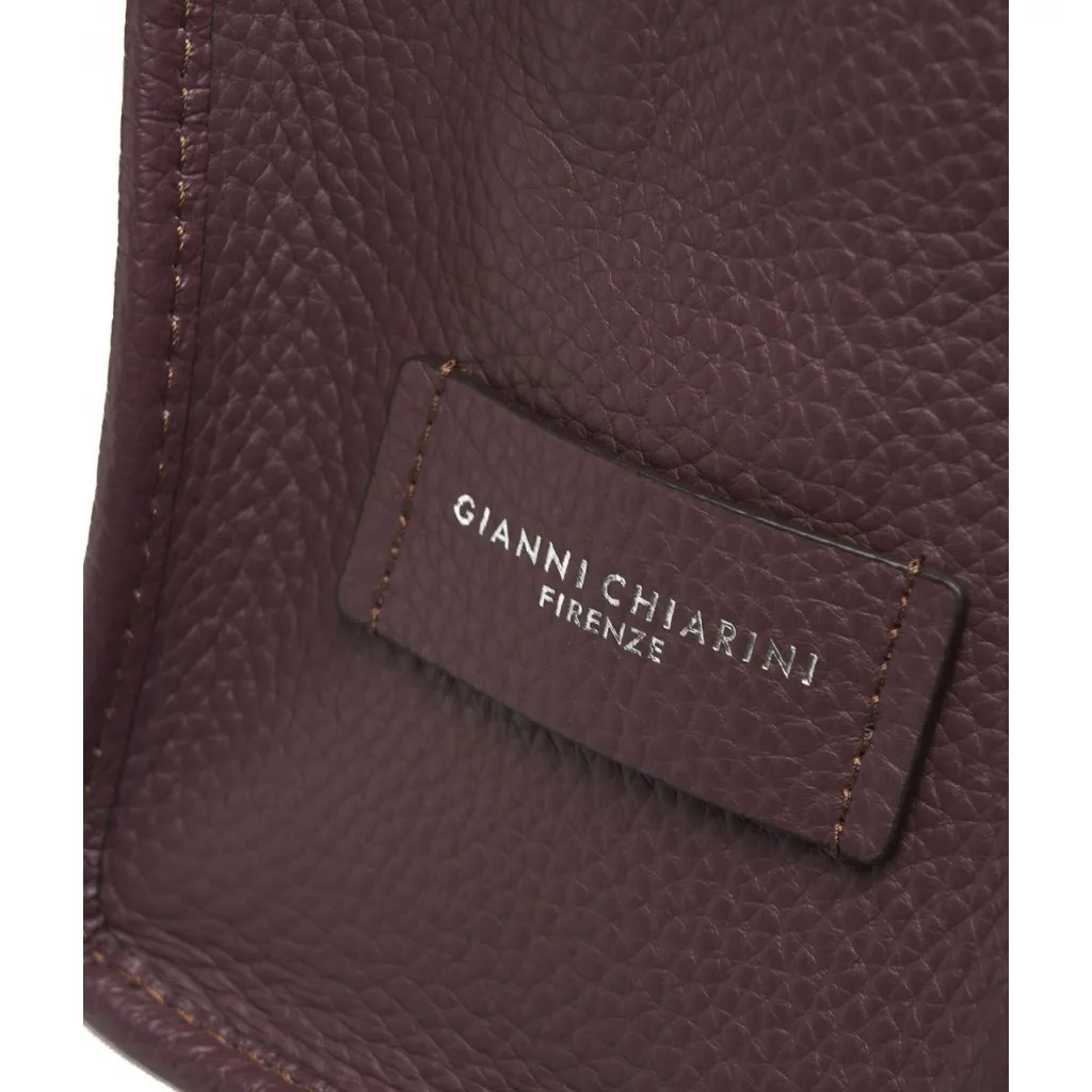 Shopper Marcella in pelle double bubble bordeaux
