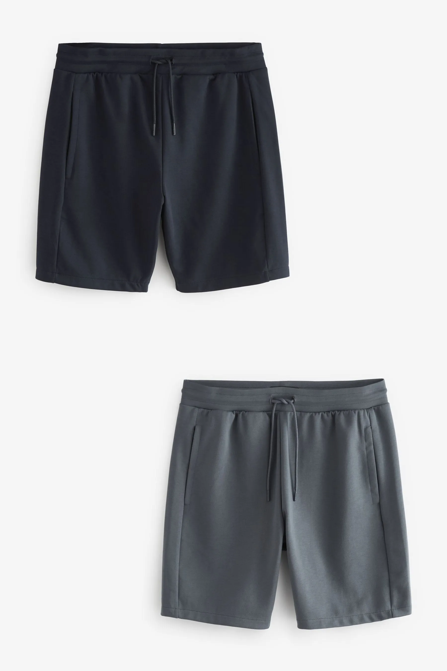 Shorts in jersey con tasche con zip