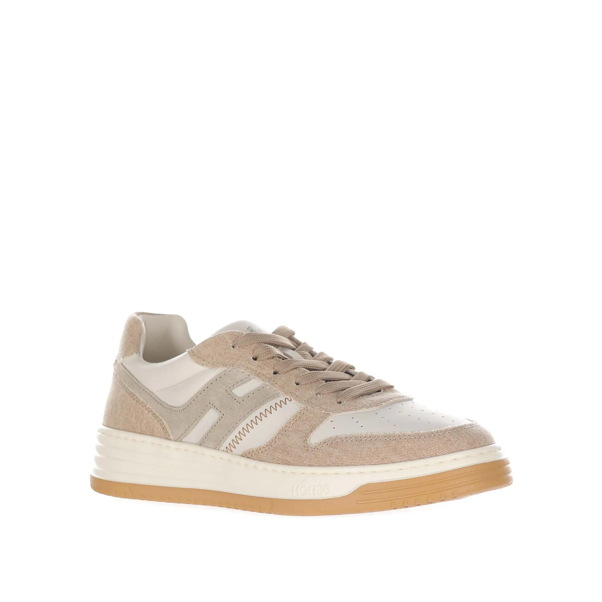 Sneaker h630 in denim e pelle