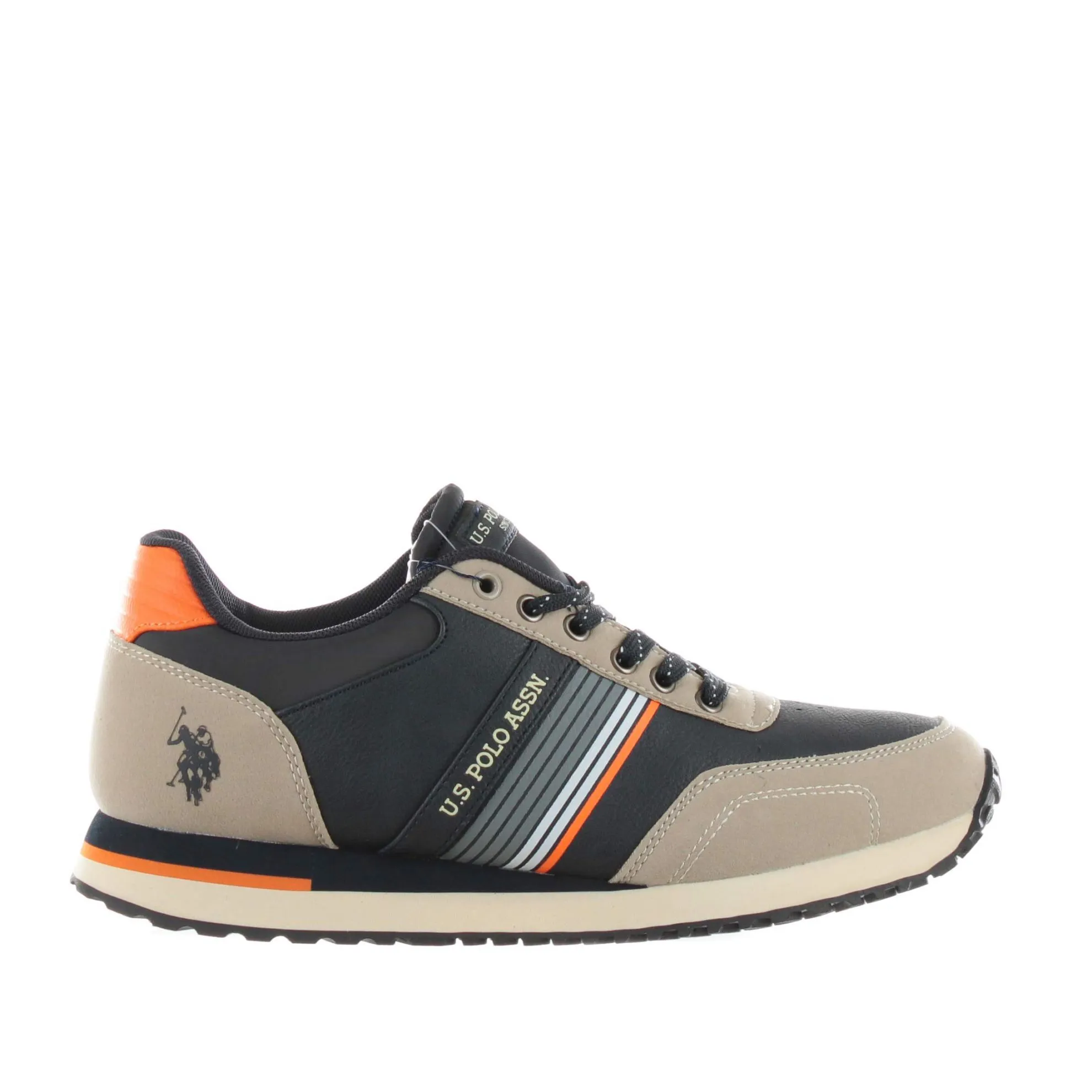 Sneaker in pelle e nabuk