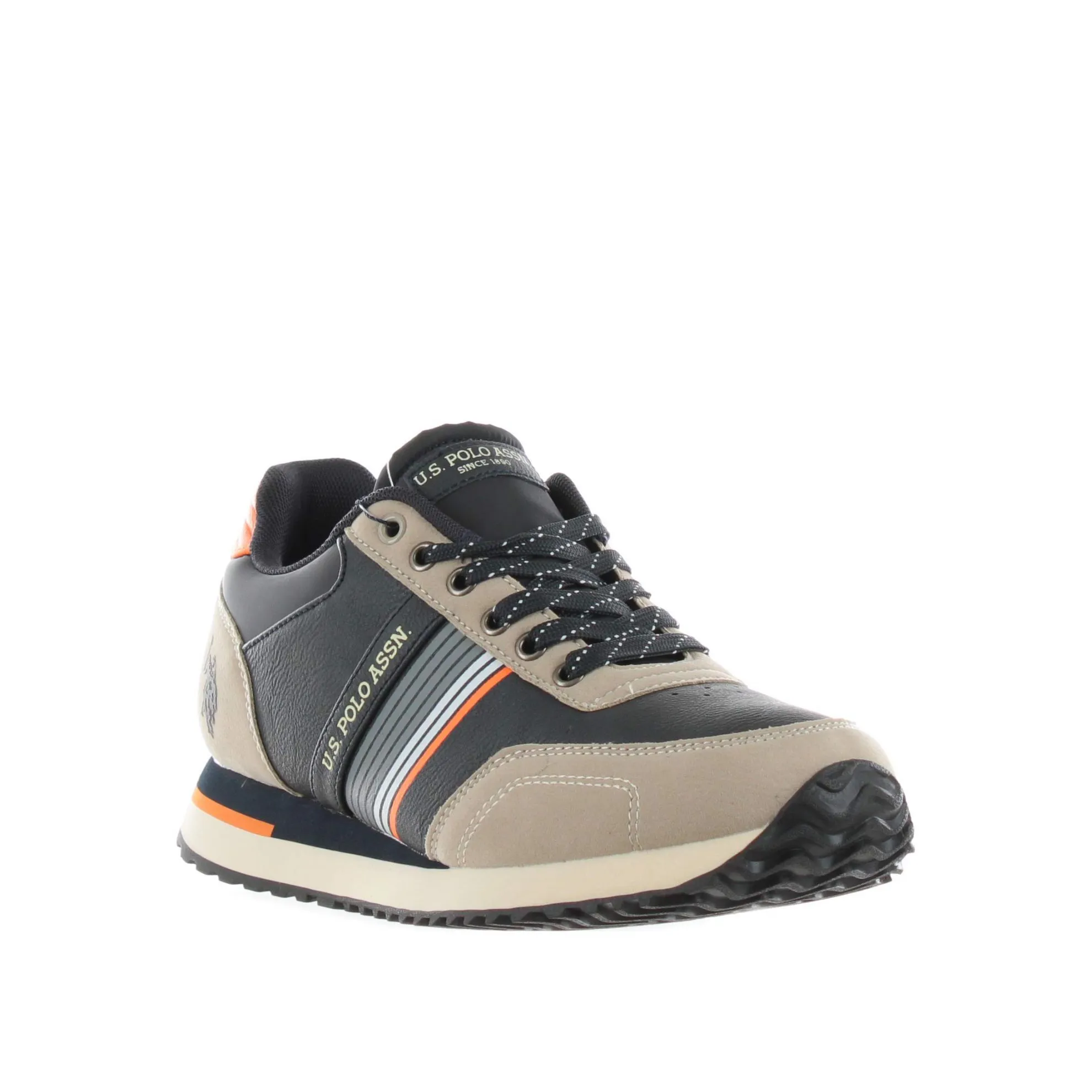 Sneaker in pelle e nabuk