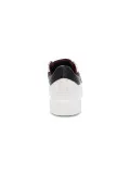 Sneakers Ed Parrish in pelle e crack bianco e nero