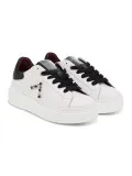 Sneakers Ed Parrish in pelle e crack bianco e nero