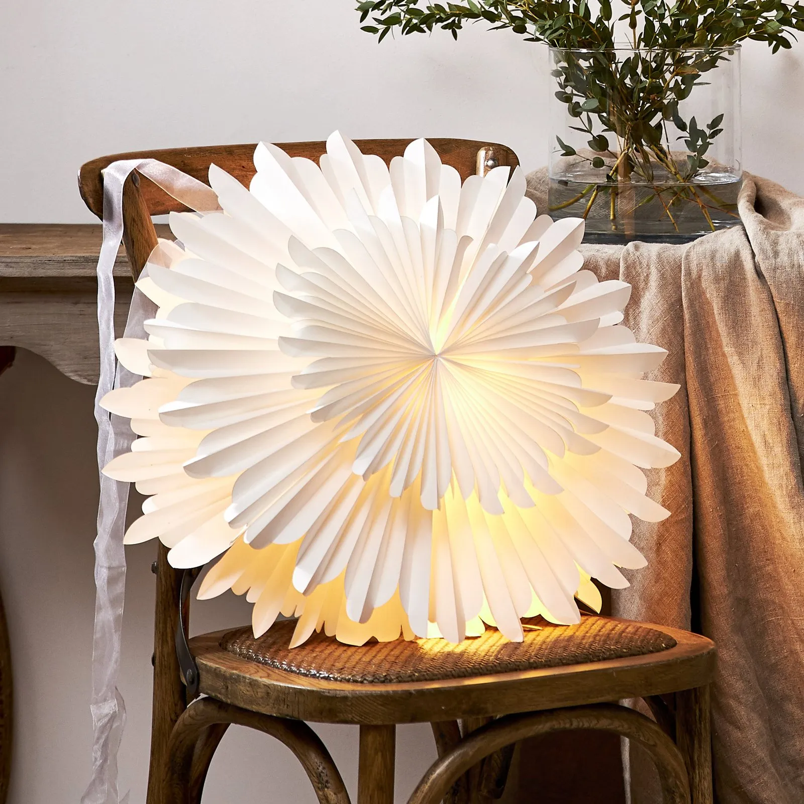 Stella deco Crystal carta senza attacco, bianco