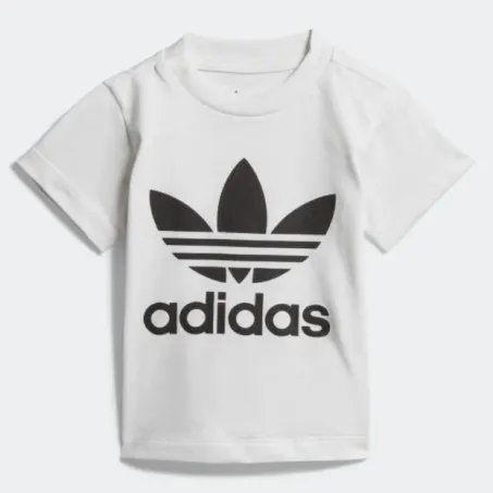 T-shirt Adidas Bimbo Trefoil DV2828 Bianco