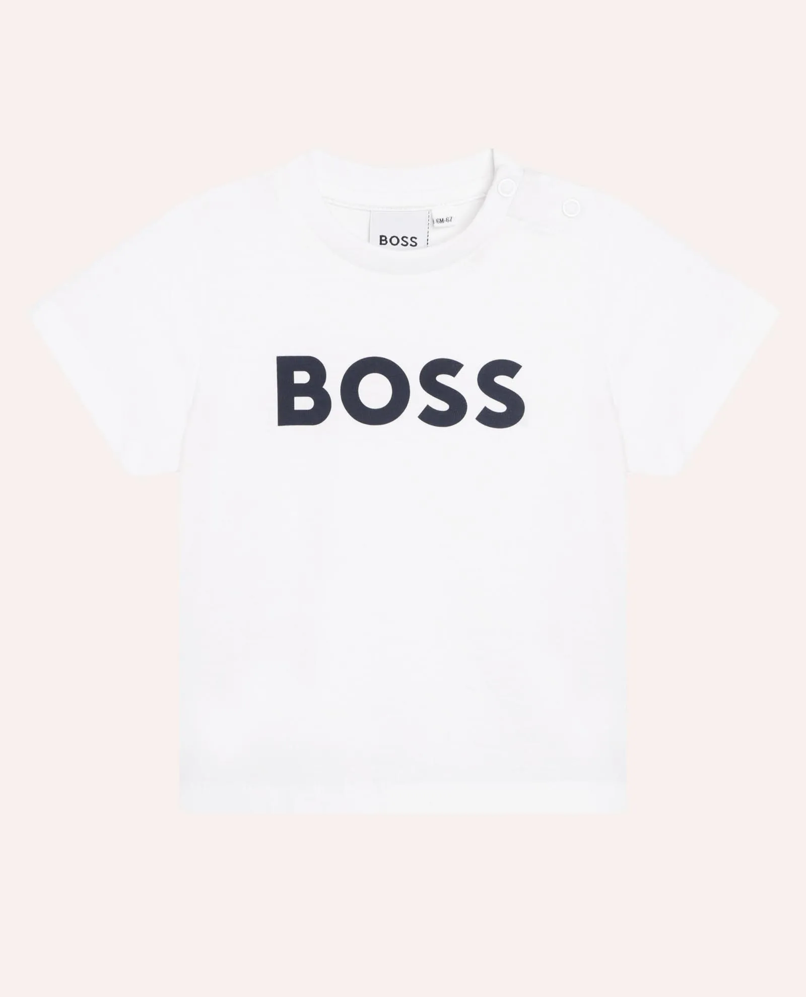 T-shirt bianca per bambini di Boss con logo