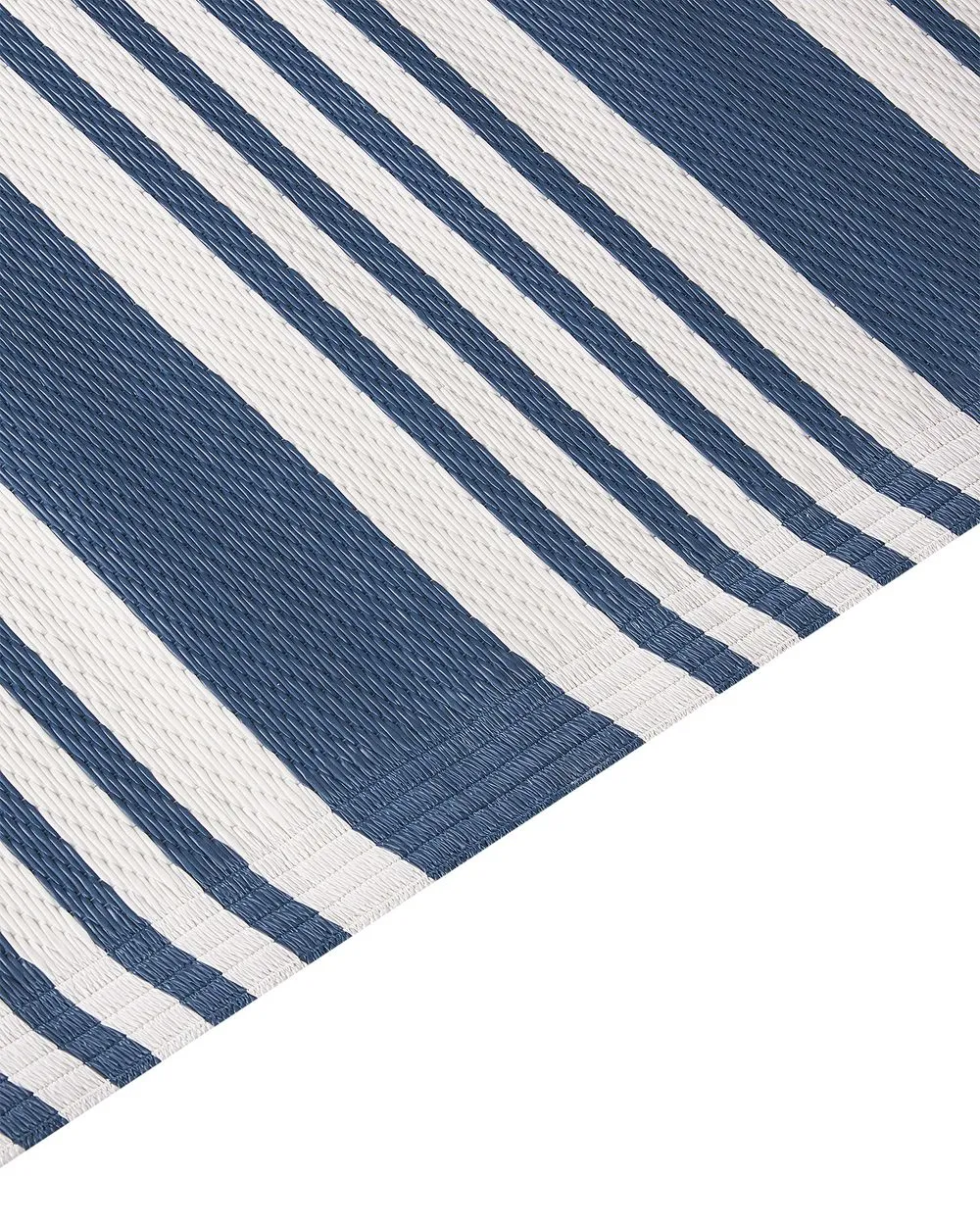 Tappeto da giardino blu scuro e bianco 120 x 180 cm ELURU