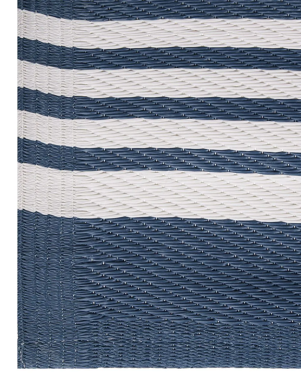 Tappeto da giardino blu scuro e bianco 120 x 180 cm ELURU