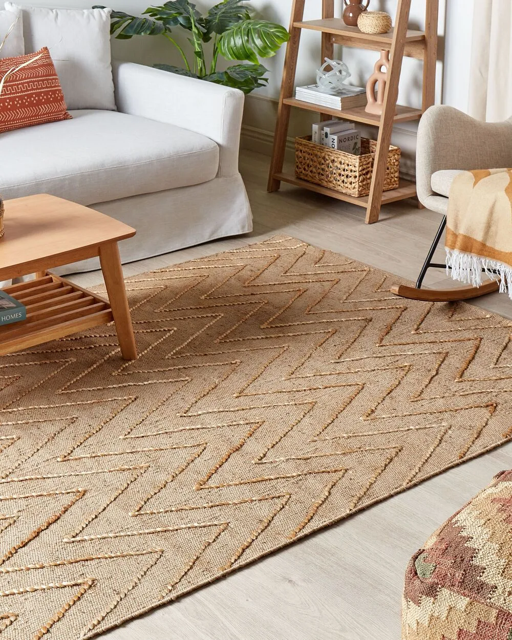 Tappeto iuta beige 160 x 230 cm DADAY