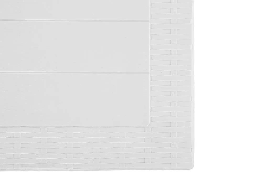 Tavolo da giardino rattan bianco 80 x 80 cm FOSSANO