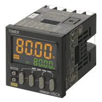 Timer Relay Omron, intervallo 0.001 s → 9999h, 2 poli, SPDT, Guida DIN