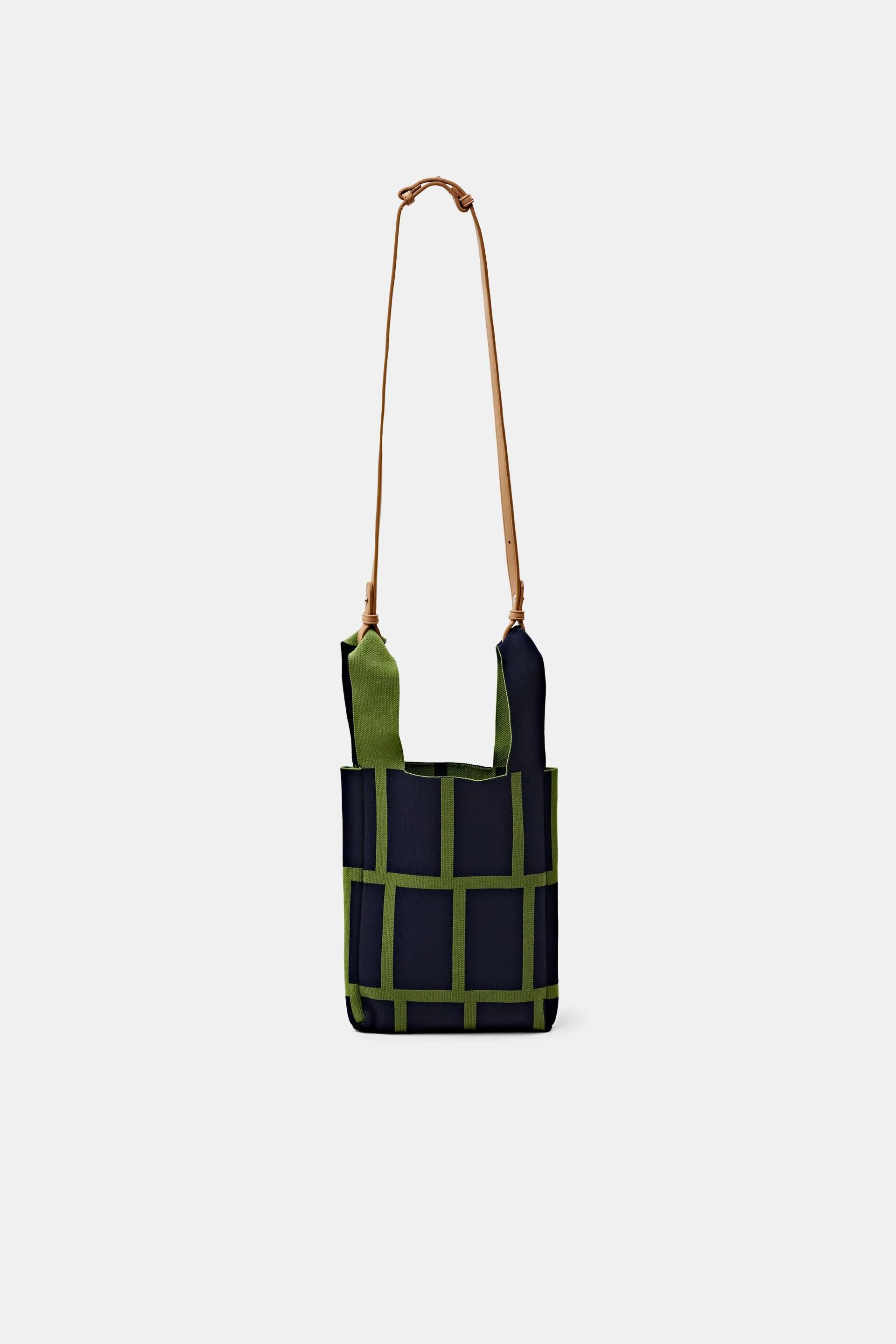 Tote bag con motivo a quadri