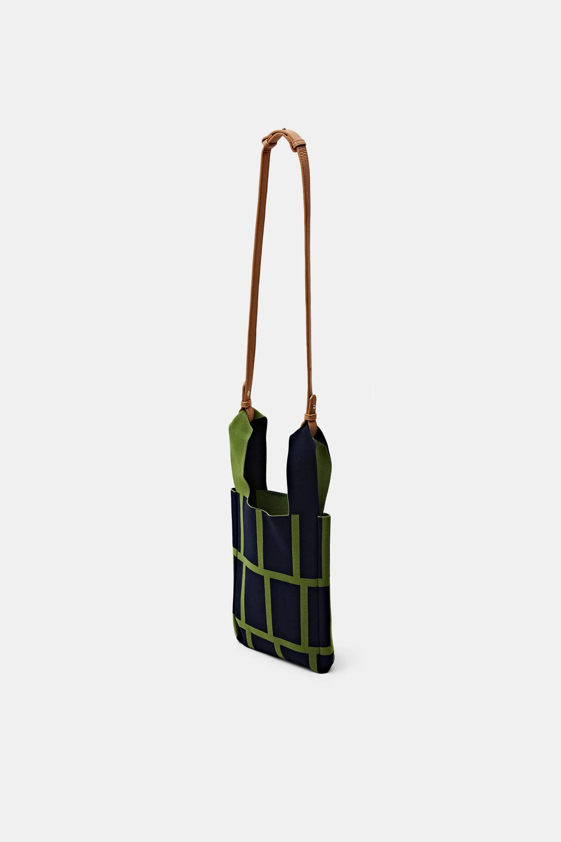 Tote bag con motivo a quadri
