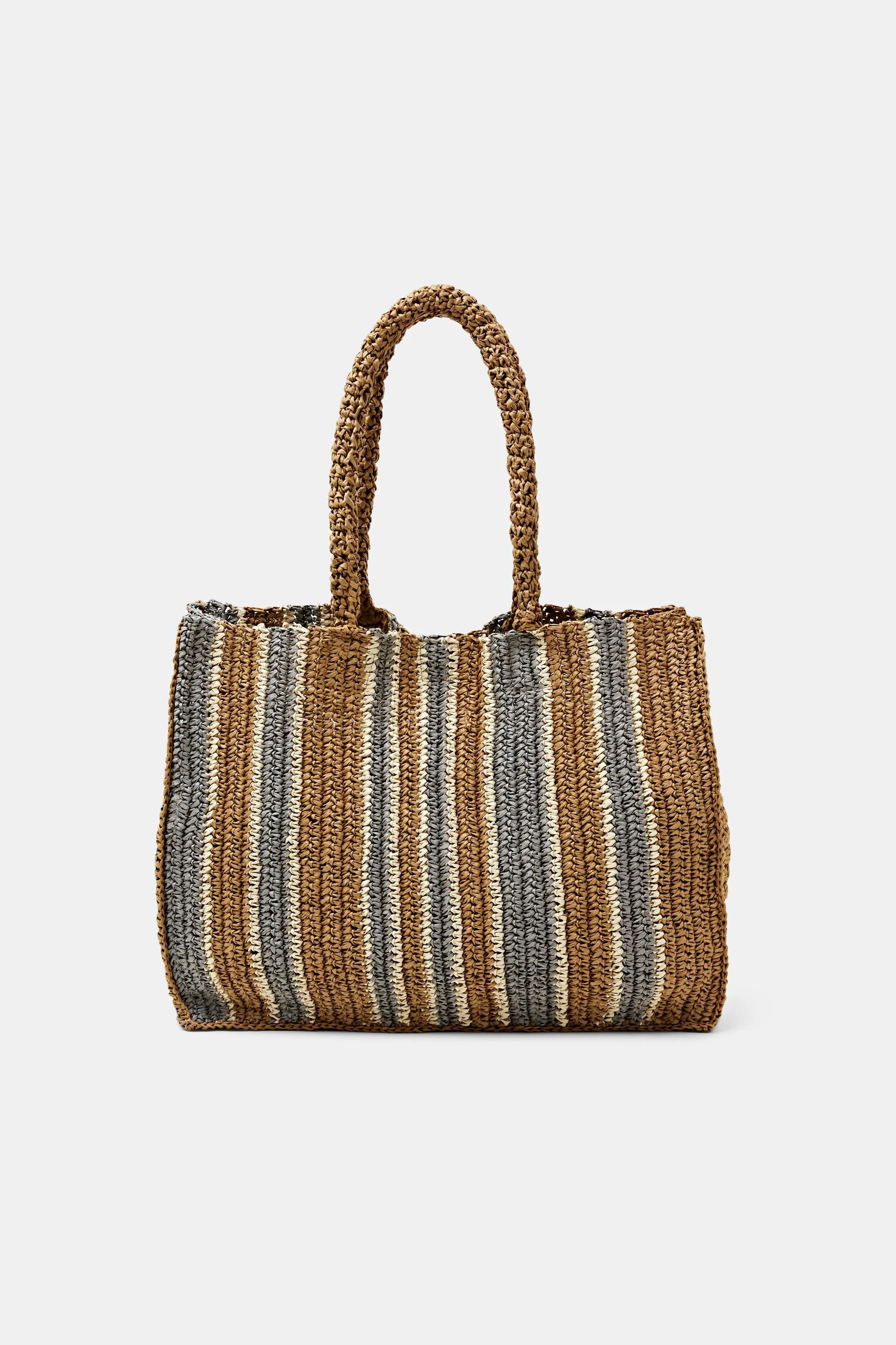 Tote bag in paglia intrecciata