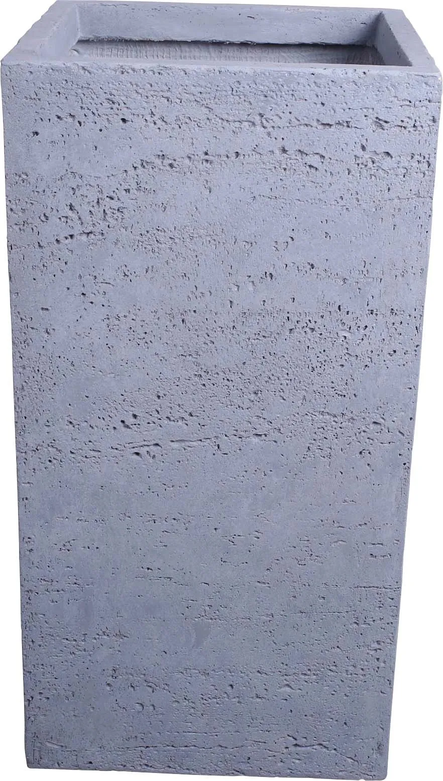 Vaso da esterno OBI Cherval 28,5x28,5x59,5 cm grigio chiaro