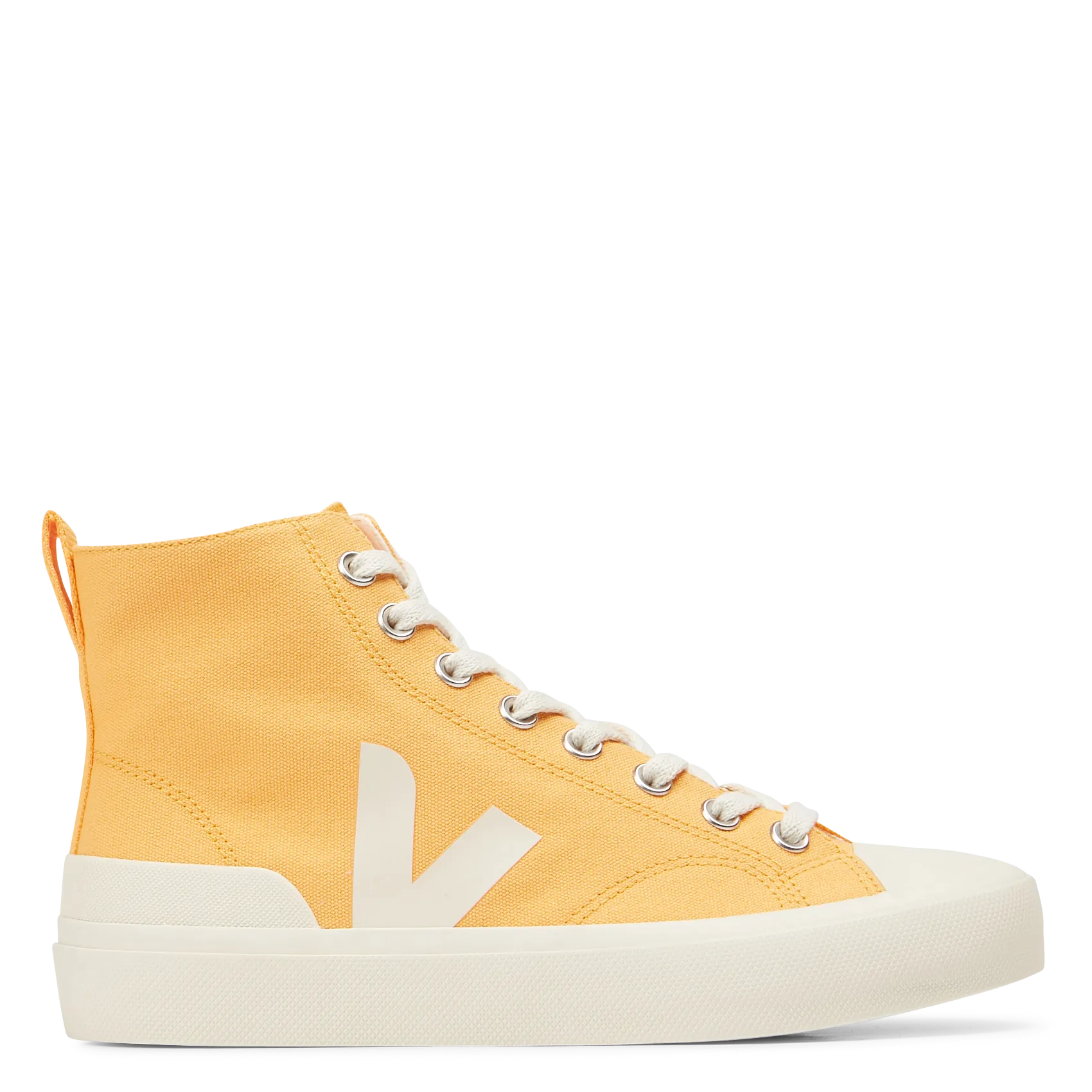  VEJA   WATA II CANVAS - Sneakers alte in cotone | Giallo