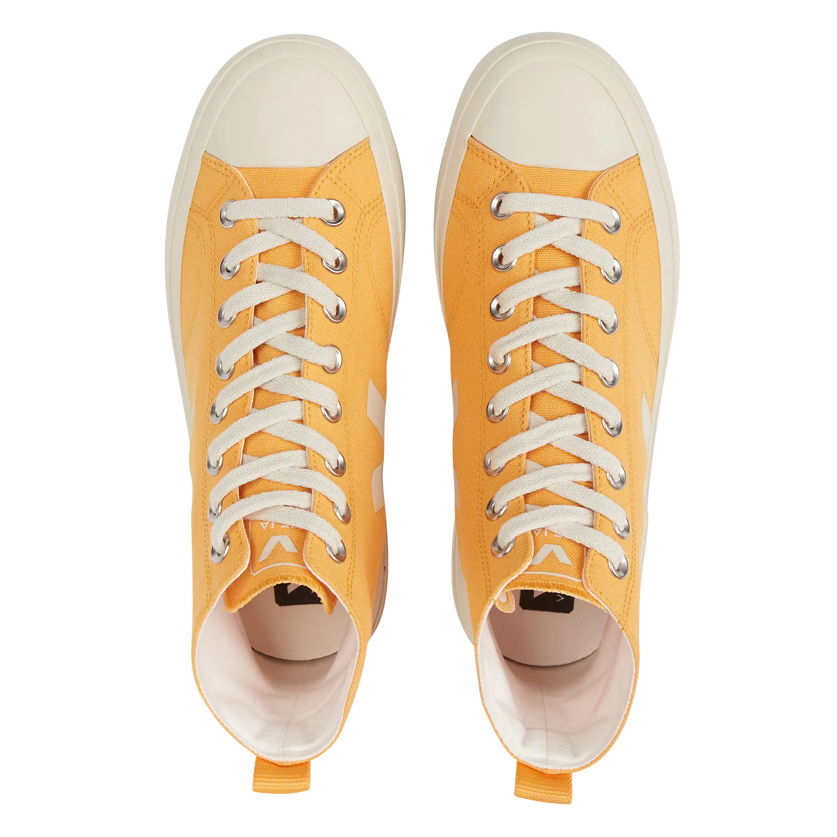  VEJA   WATA II CANVAS - Sneakers alte in cotone | Giallo