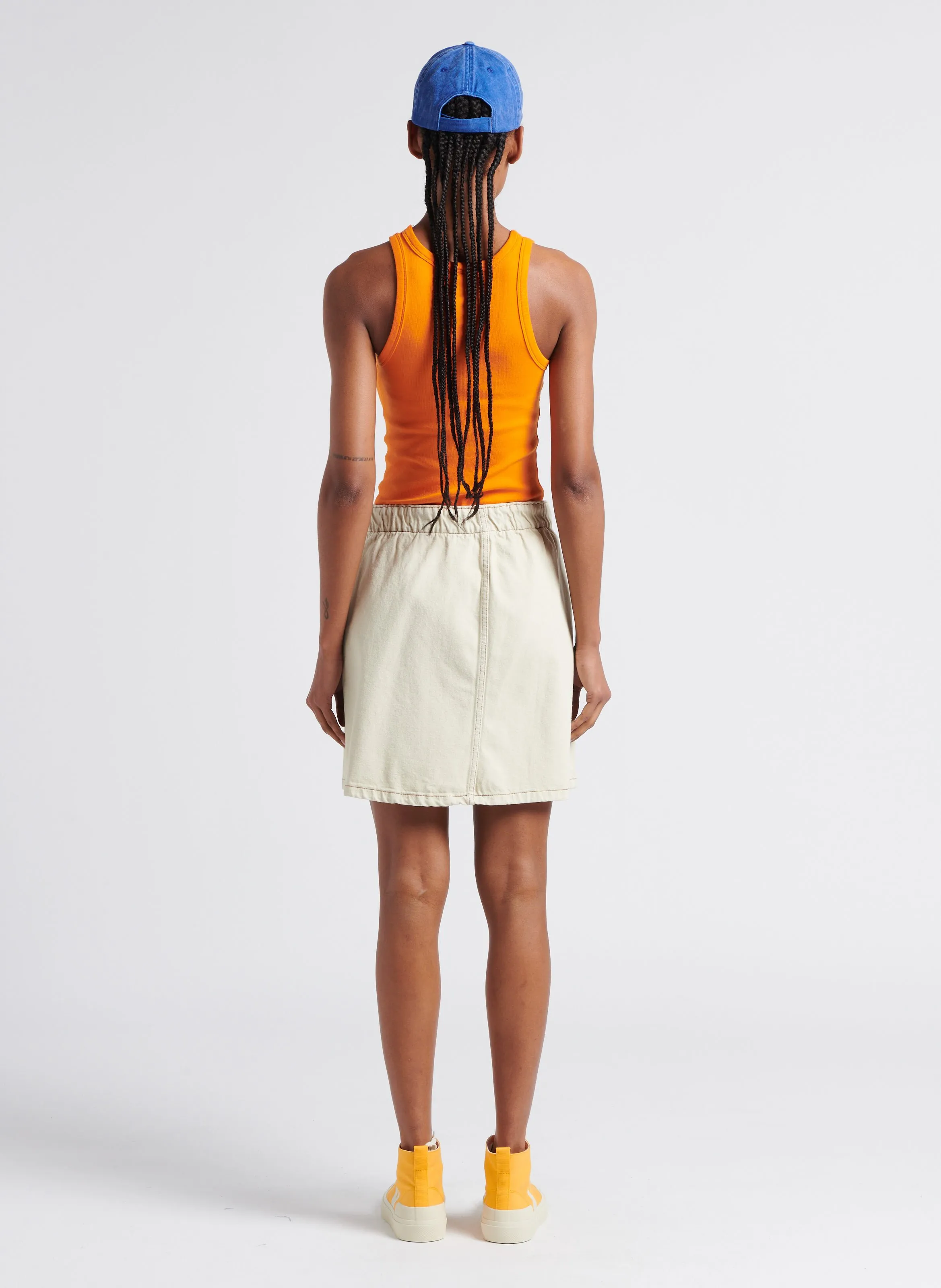  VEJA   WATA II CANVAS - Sneakers alte in cotone | Giallo