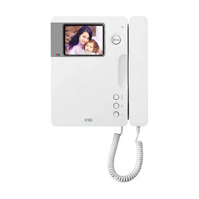 Videocitofono LCD, Signo, 4" 50Hz predisposto per audiolesi, colore bianco - URMET 1740/40 