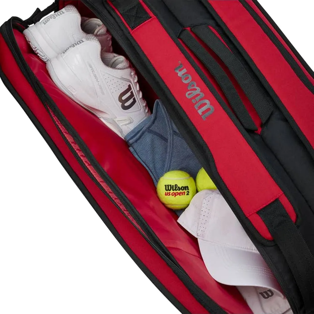 Wilson Borsa Tennis Super Tour 9 Pk Clash Rosso Nero