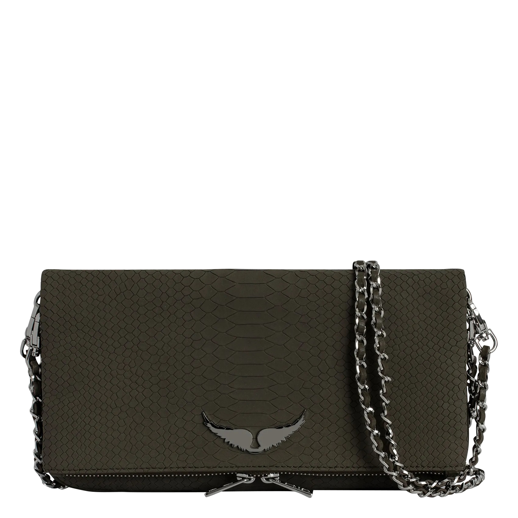  ZADIG&VOLTAIRE   ROCK SOFT SAVAGE - Borsa a tracolla in pelle | Verde